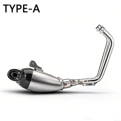 Suitable for Yamaha MT-07 modified exhaust pipe, front section/rear section/full system exhaust 2014-2022 (Exhaust pipe) - ar1-titanium-alloy-full-section