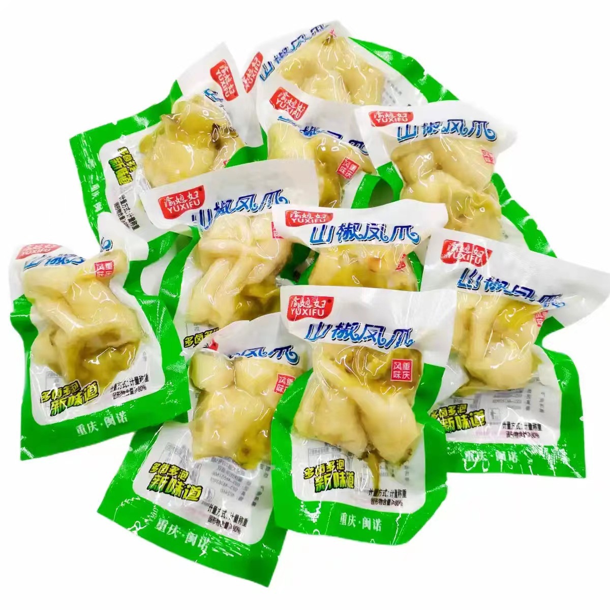 Yu Daughter-in-law Sansho Pepper Chicken Feet Braised Chicken Feet Bulk Package 2.5kg Snacks Wholesale