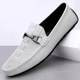 Wholesale high-grade men's autumn fashionable breathable non-slip bean shoes men's leather soft bottom soft surface casual loafers