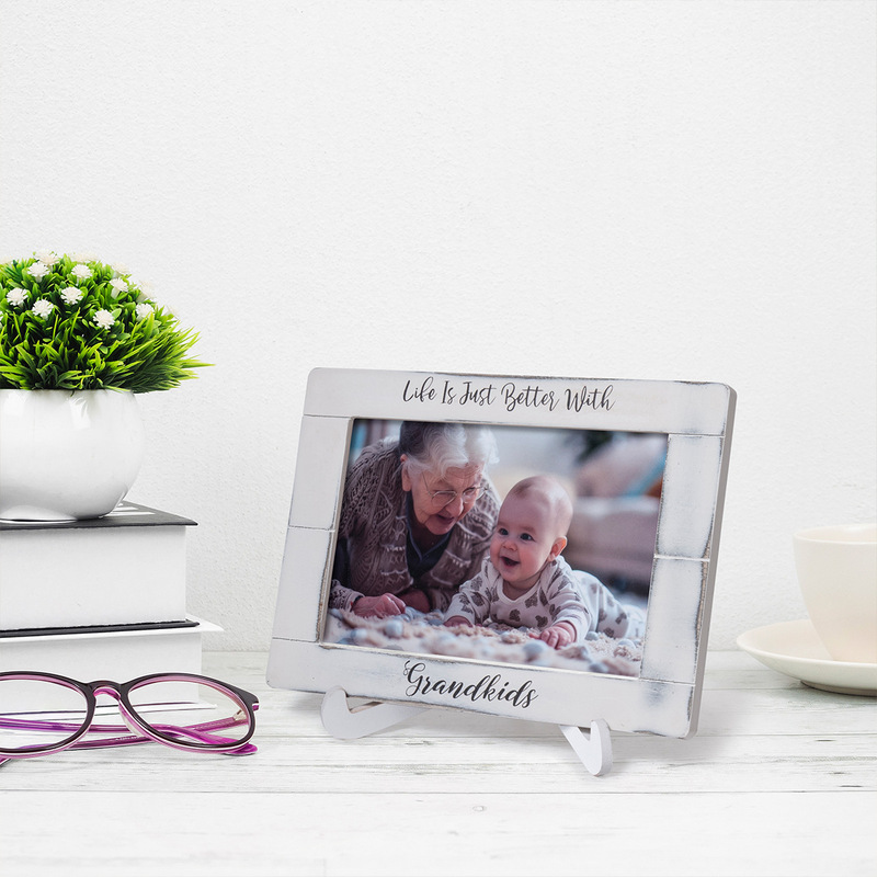 Cross Border in stock Retro Photo Frame Ultrasonic Phase Desktop Display Photo Frame Wedding Theme Photo Frame with Text