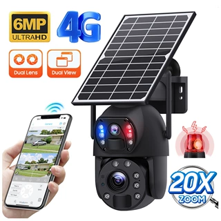 UBOX20倍变焦太阳能低功耗监控双画面户外4G双目太阳能监控摄像头