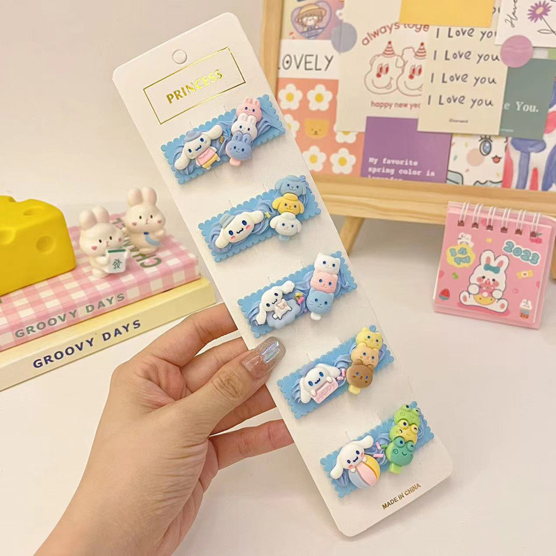 儿童手工自制奶油胶diy发饰材料发夹马卡龙色发卡树脂配件套装详情10