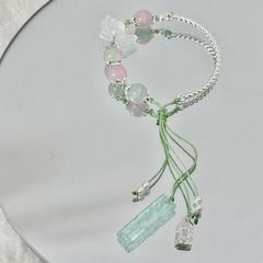 新商品の愛蓮は数珠の手の縄の中国式の半分の腕輪のブレスレットの設計の小さい大衆の高級なカップルの親友の手の串の清冷と言います。