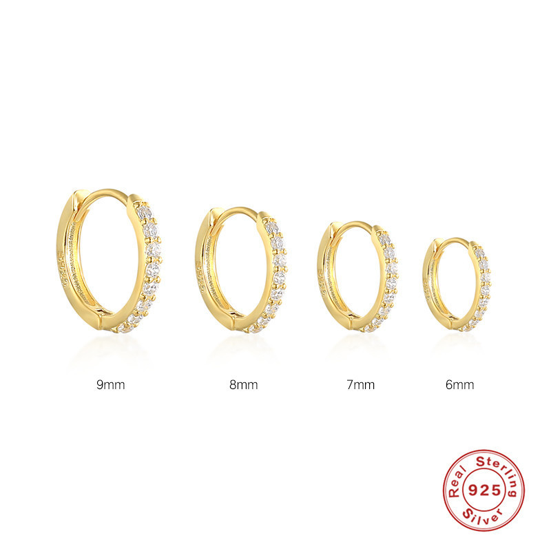 6g Weight Zircon Inlay Material Earrings Classification 1 Pair Quantity Shopping Occasion 925 Sterling Silver Material Geometric Pattern Women'S Gender Plating Design Fashion Style 1 Pair 925 Sterling Silver Zircon Geometric Earrings 6
