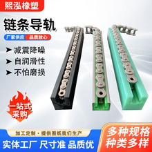 定制聚乙烯链条导轨T型双排机加工耐磨条 PE缓冲耐磨条链条导轨