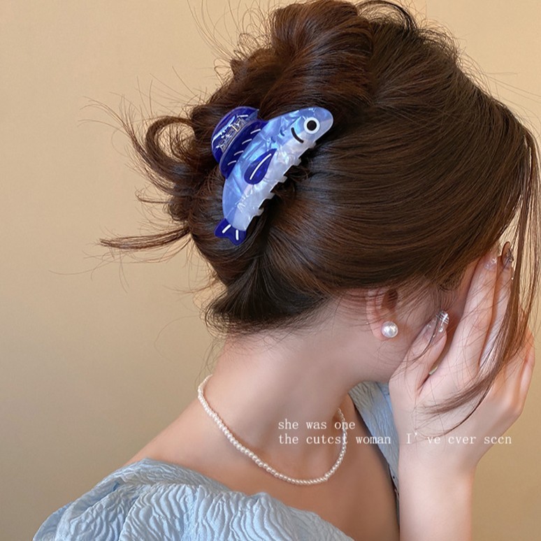 新しいスタイルのイワシグリッパー、パーソナライズされたニッチなハイエンドヘアグリッパー、フレンチスタイル、キュートで甘い後頭部グリッパー、多用途の韓国スタイル|undefined