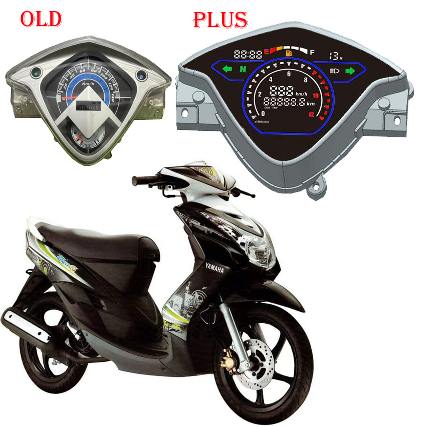 Suitable for Yamaha Ego Motorcycle Digital Code Meter Assembly with Clock Room Temperature Digital Meter Modification Accessories