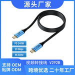 HDMI高清视频转换线typec手机游戏直播4K转换器4K60Hz视频转接线