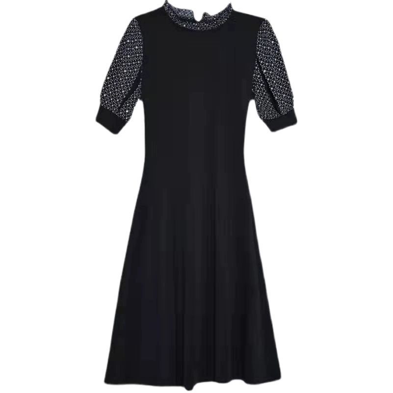 Платье больших размеров для похудения, закрывающее живот, новый стиль 2025 года, женственное элегантное платье