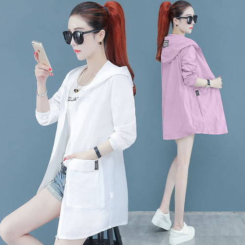 Female Sun Protection Clothing 2025 New Arrival Thin Long-Sleeve Plus Size Loose Breathable UV Protection Sun Shirt