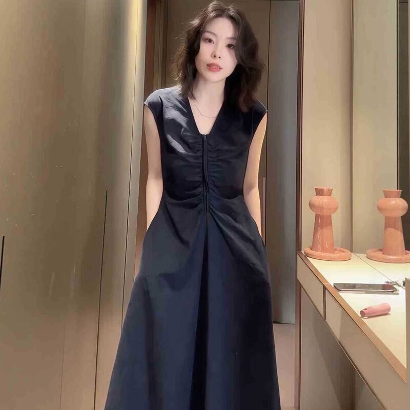 Sleeveless Linen Dress Plus Size Women's Linen Dress for Fat Girls with Pear-Shaped Body Shape Slimming Dress 26236 Navy Blue Sleeveless Linen Dress Plus Size Women's Linen Dress for Fat Girls with Pear-Shaped Body Shape Slimming Dress 26236 Navy Blue