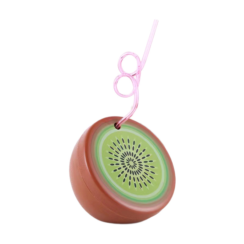 Taza de paja de la serie de frutas de verano se puede obtener una discusión detallada de soporte para el diseño de tazas de plástico de forma especial promoción publicitaria