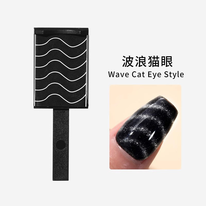 Piedra de absorción de hierro de manicura para usar a mano herramienta de pegamento de nail gran tamaño pequeño para engrosar imán especial de absorción de ojos de gato