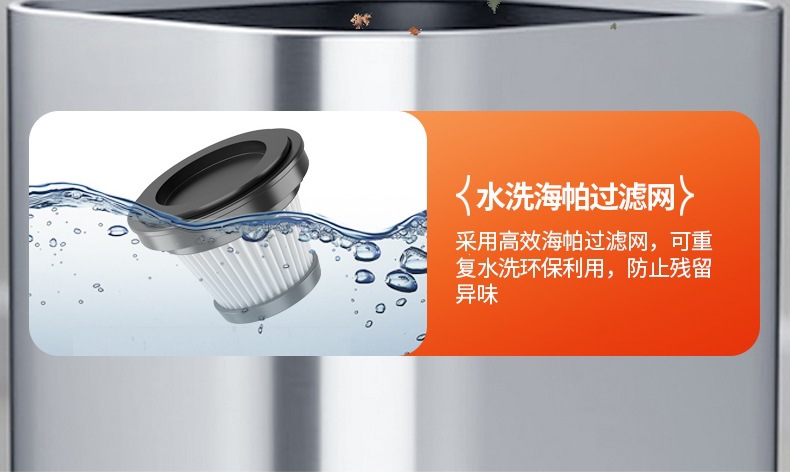 Car vacuum cleaner with brushless motor, portable, high suction power, household handheld dust remover, small wireless mini dust blower