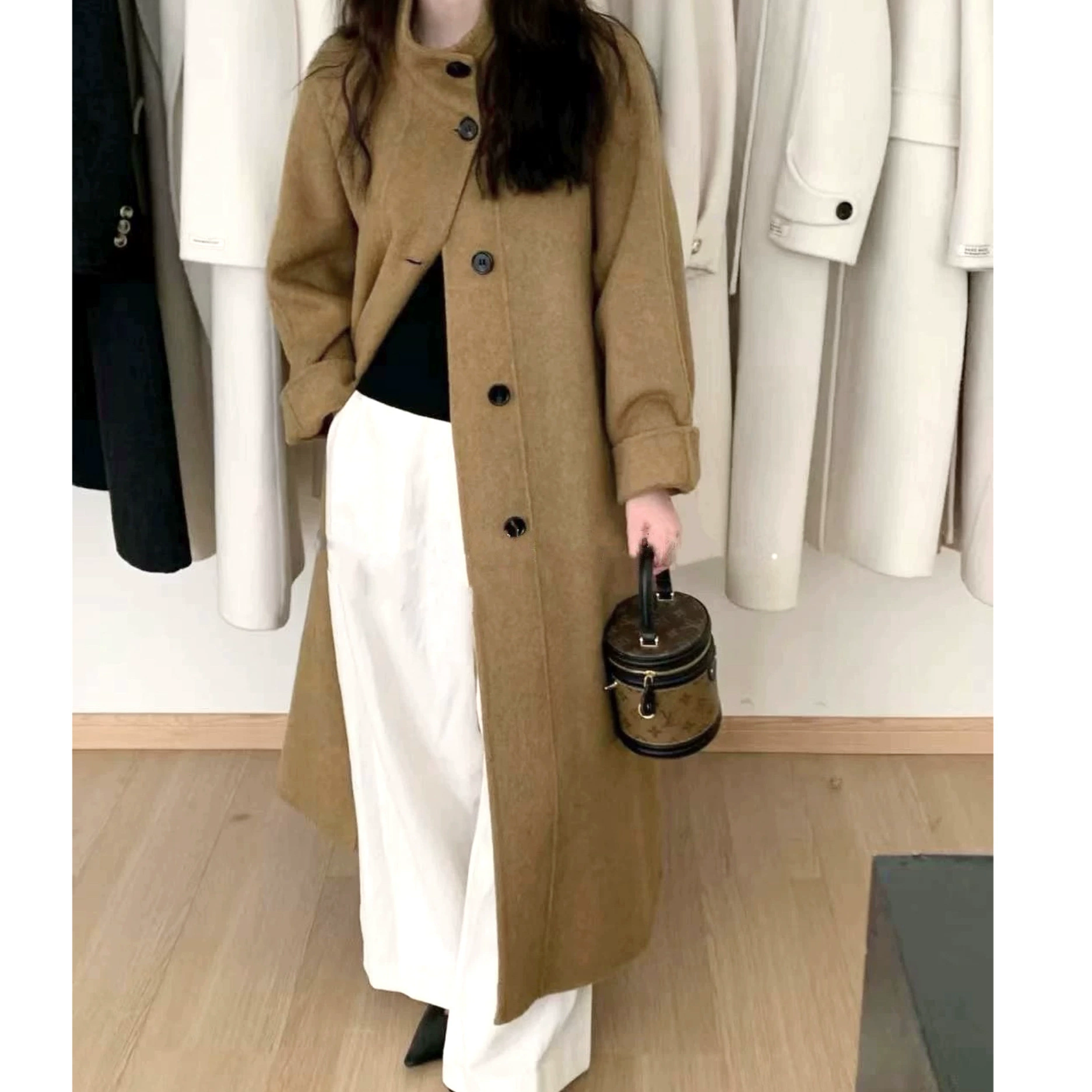 Осенний и зимний новый воротник с длинными волосатыми шнуровками