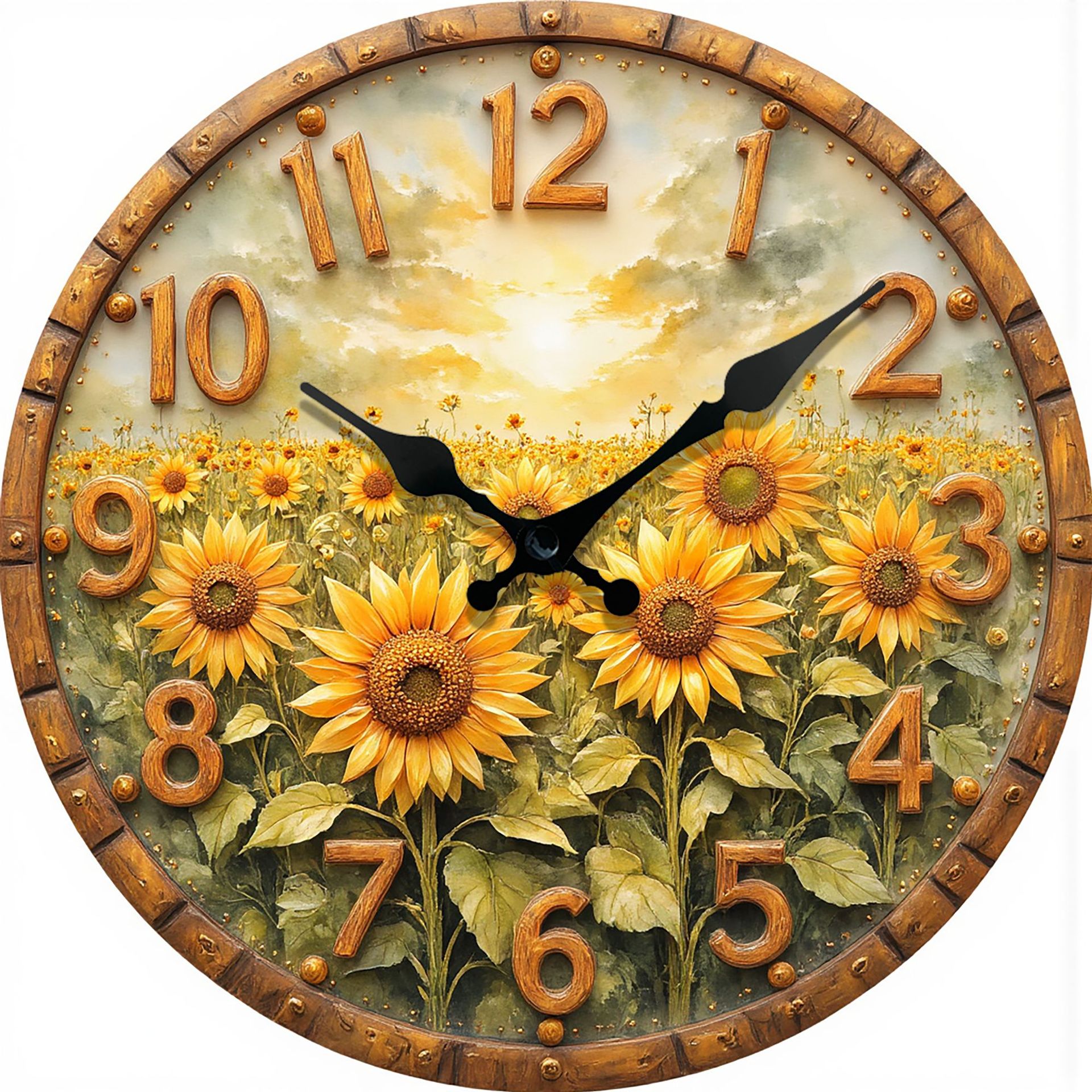 Reloj de efecto pseudo-estéreo nuevo de venta caliente transfronteriza, reloj de estilo de caricatura real, reloj de animales