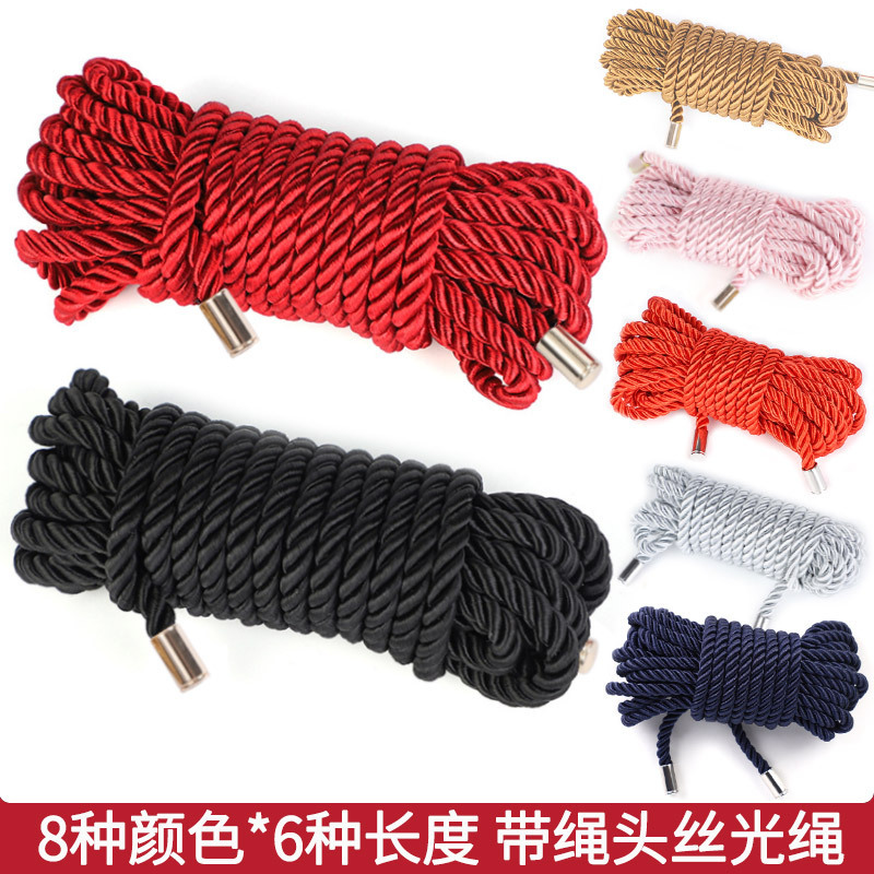 Fun Binding Rope Rope Art Silk Rope with Rope Head Buckle Finished Bound Adult SM Toys 5 10 m Hemp Rope Fun Binding Rope Rope Art Silk Rope with Rope Head Buckle Finished Bound Adult SM Toys 5 10 m Hemp Rope