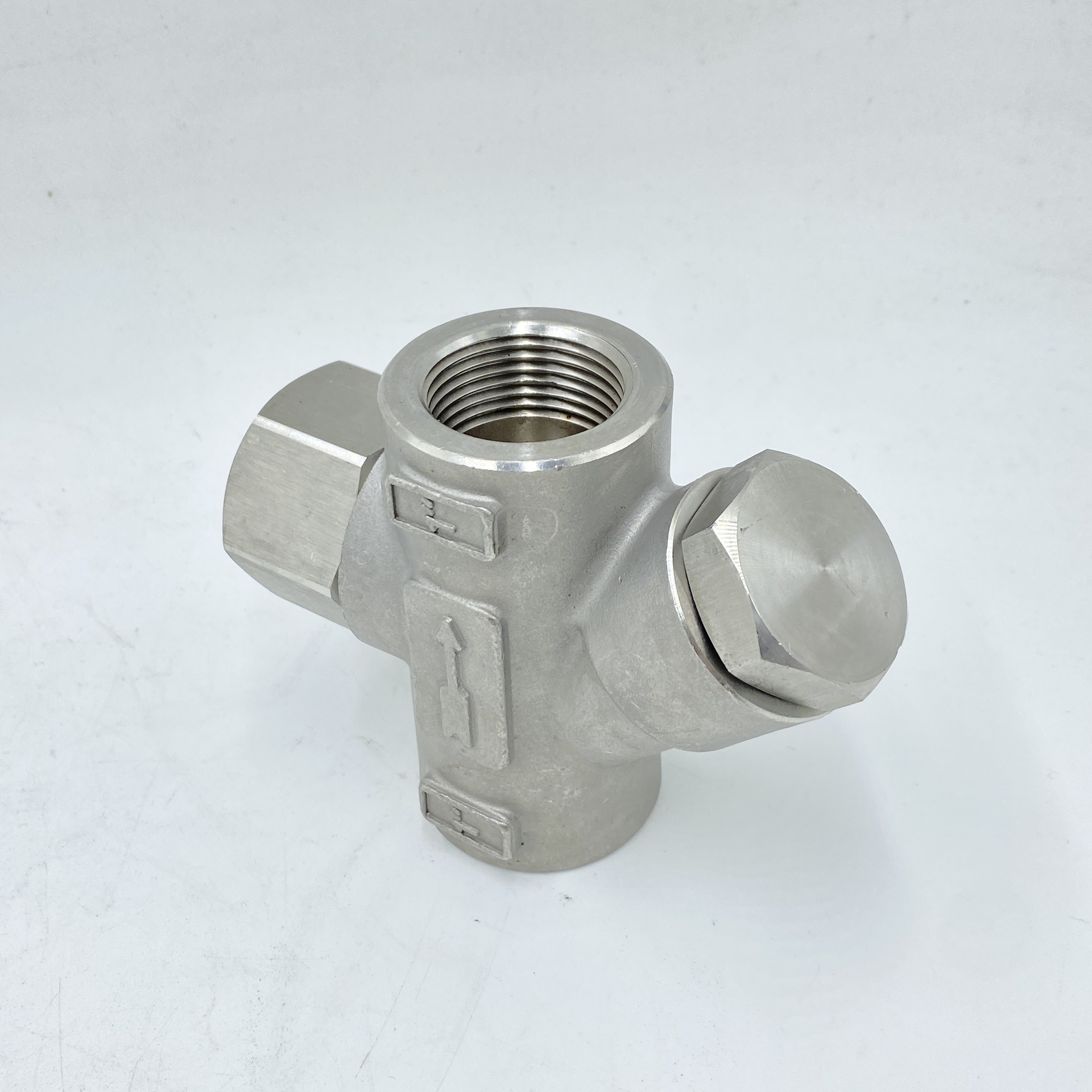 304不锈钢丝扣Y型疏水阀CS19H-16P加厚耐高温蒸汽内丝阀门DN25 50