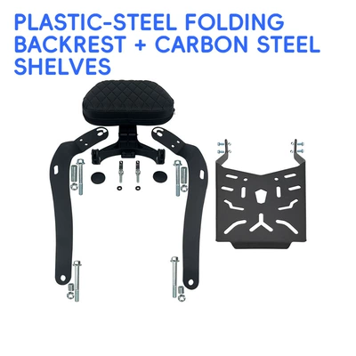 foldable backrest, rear rack side – Motorcycle bumper - plastic-steel-folding-backrest-rear-rack