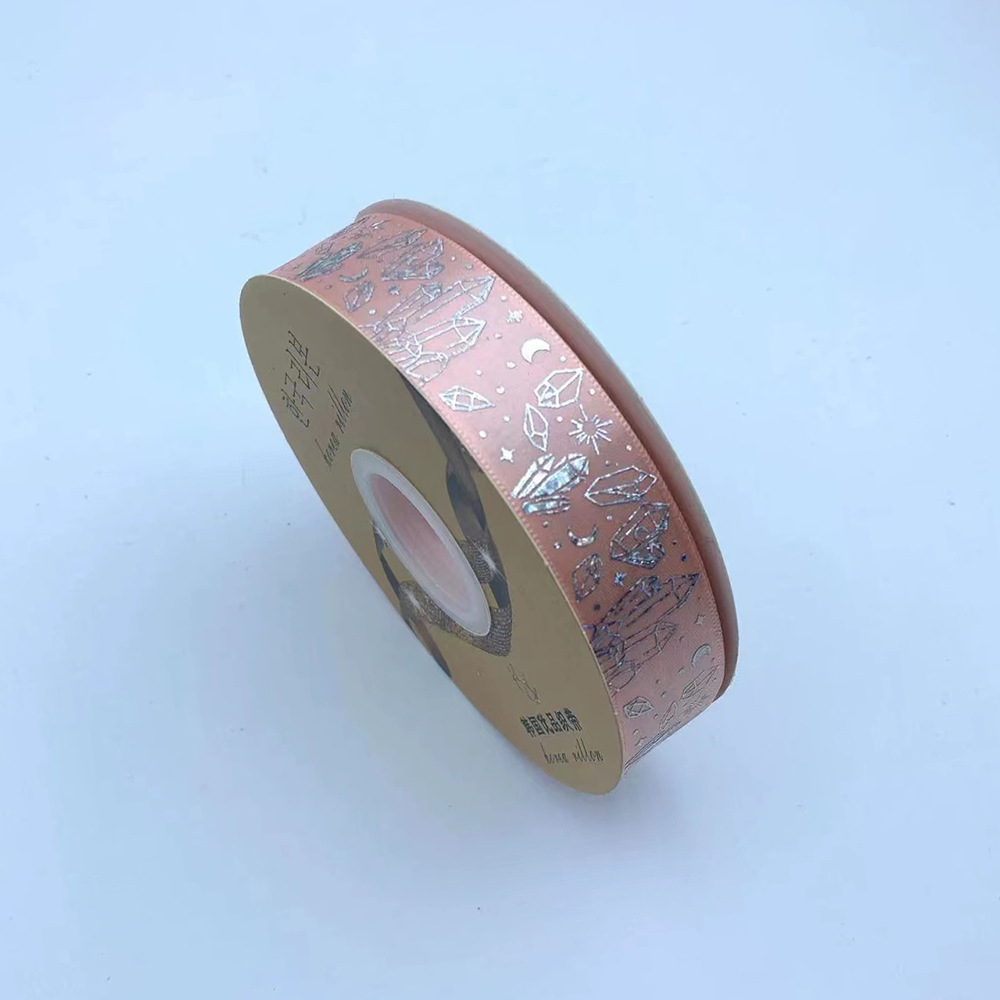 Nuevo soporte de barra de cinta hecha a mano DIY láser plata cristal mineral cinta arco joyería caja de regalo lote de embalaje