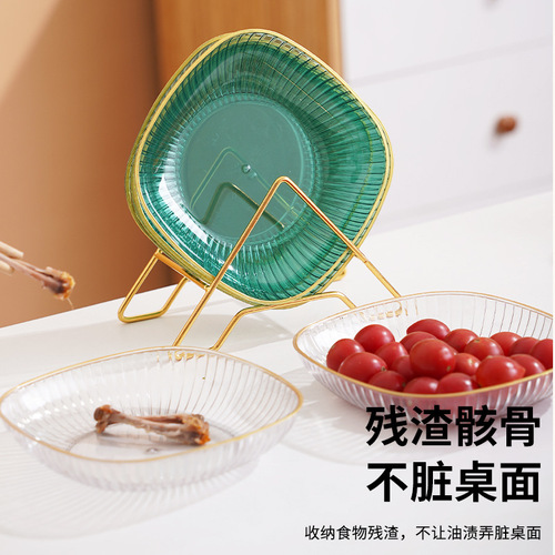 Mid-Autumn Festival Bone Dishes Home Dining Table Plate Food Grade Snack Plate Dried Fruit Plate Fruit Plate Bone Dishes