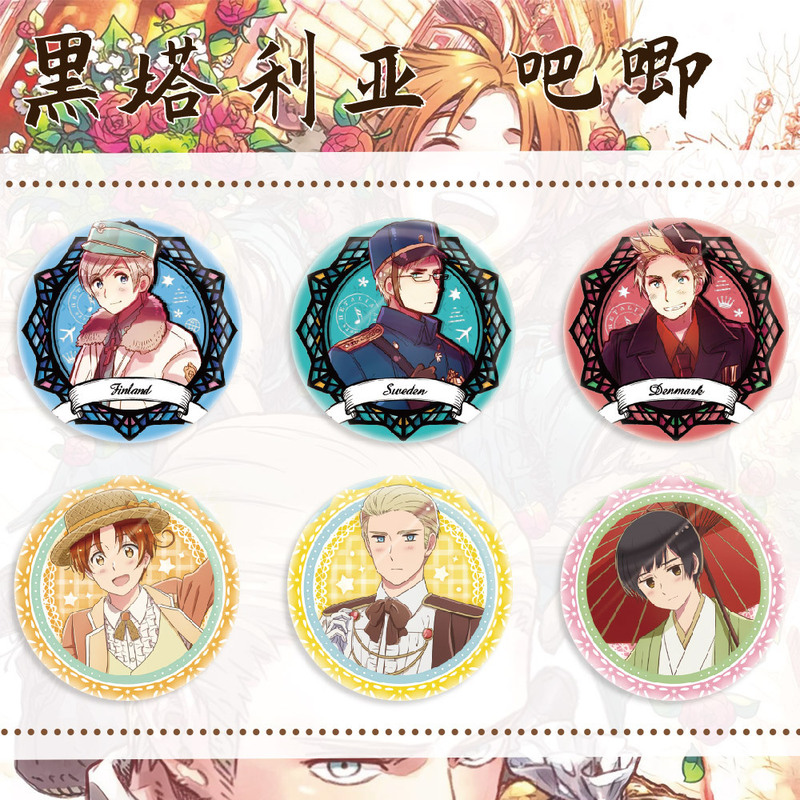 Two-Dimensional Anime Hetalia Feliciano Alice Peripheral Creative Accessories Badges Wholesale Two-Dimensional Anime Hetalia Feliciano Alice Peripheral Creative Accessories Badges Wholesale