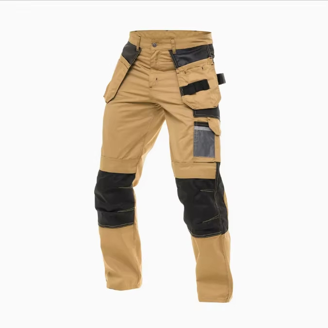High-Quality Hot-Selling Custom New Construction Work Pants Wholesale Men's Pocket Cargo Pants with Knee Pads Workwear