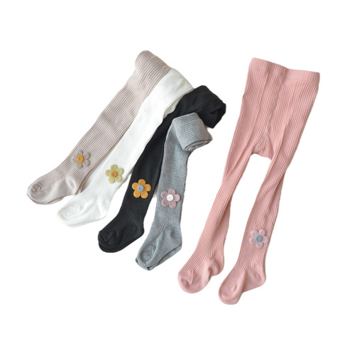 Women's Children's Spring and Autumn Leggings with Cute Flowers and Dance Socks for Wholesale