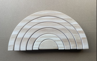 Bloques de Construcción Arcoíris Grandes Montessori, Puente de Arco, Juguetes Educativos para Niños de Jardín de Infancia, Aprendizaje Temprano, Jenga, Regalo para Bebés