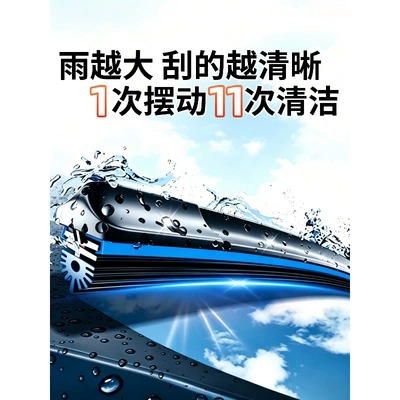 11 rubber strips are suitable Wiper