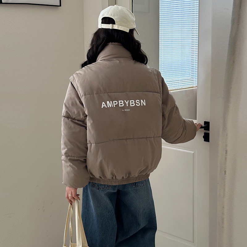 Abnehmbare Ärmel, Männer und Frauen, dickes Winterdesign, Unterhemdweste, für lässige Paare, Daunenjacke aus Baumwolle_voghion.com