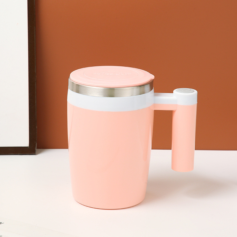 Multifuncional automático de acero inoxidable recargable taza de café perezosa de oficina de fabricación de taza rotatoria magnética