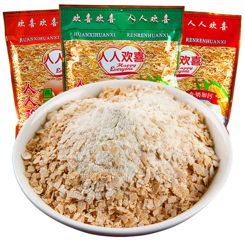 Everyone Happy Golden Oats Cereal Breakfast Milk Nutritional Calcium Added Instant Mixable Drinkable Ready-to-Eat Small Bag Packaging