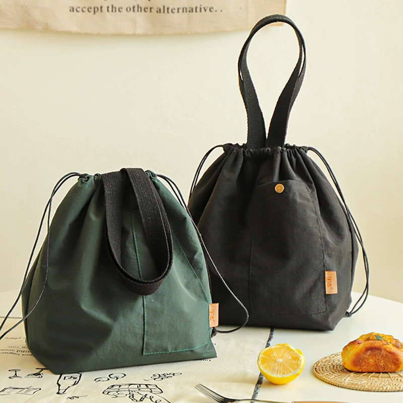 Nylon high quality waterproof handheld thermos to go out, lunch box bag for elementary school students, food bag