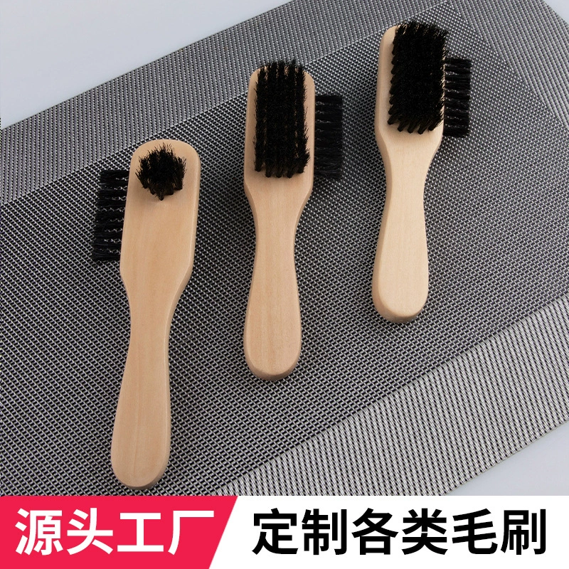 Ручка щетка для обуви щетина Полировка Обуви кисть Кожаная обувь кожаное пальто Полировка Кисть смазанный дезактивации кисти очистки производителей оптом