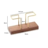 Walnut Wood-Towel Ring (rectangular)