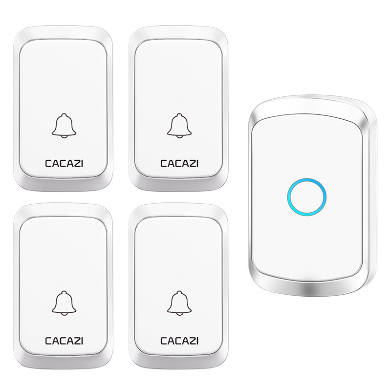 Cuatro casas con timbre inalámbrico de comunicación música digital timbre inalámbrico timbre de control remoto fábrica al por mayor