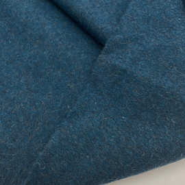 进口阿尔巴卡纯色蓝色长毛羊驼绒顺毛光泽感布料秋冬大衣服装面料