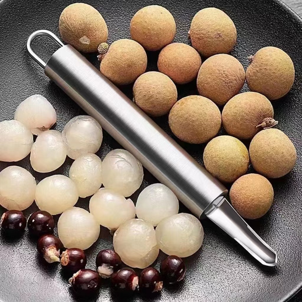 Digging longan meat machine stainless steel fresh longan peeling shell taking meat home use longan lychee fast core removing knife