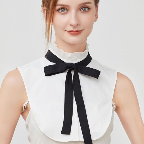 Cross-border fake collar accessories cotton tie petal temperament white collar high-quality versatile manufacturer wholesale lace collar