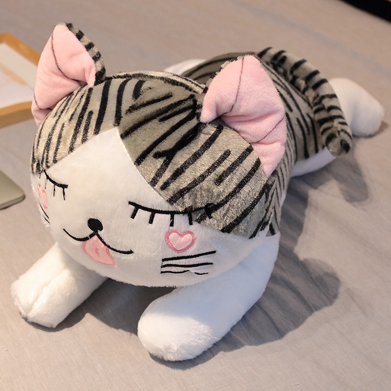 Juguete de peluche de gato de queso Muñeca de gato de queso Almohada Habitación privada Muñeca de gato dulce Regalo de cumpleaños