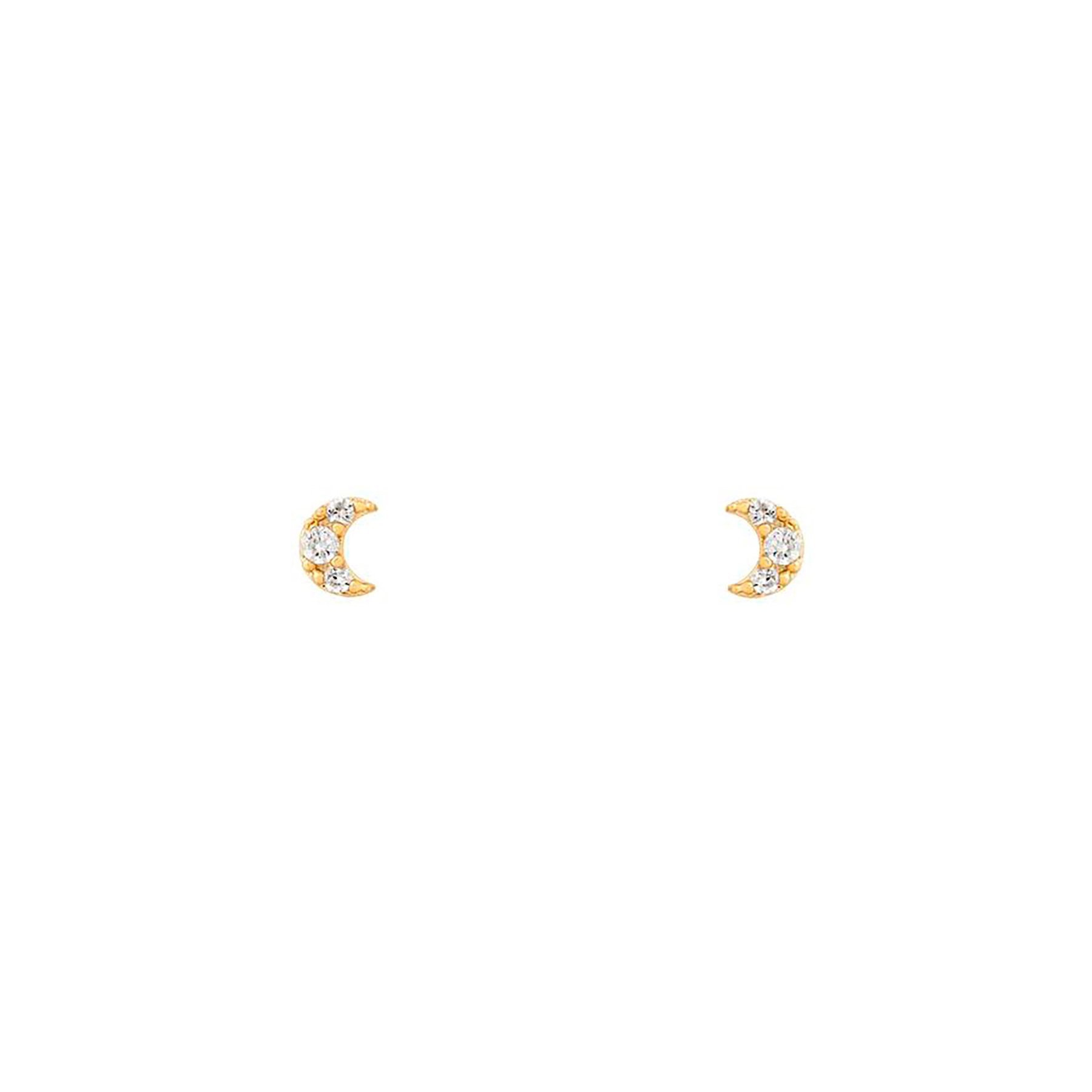 Pendientes De Rayo De Luna Estrella De Estilo Simple Pendientes De Cobre display picture 6