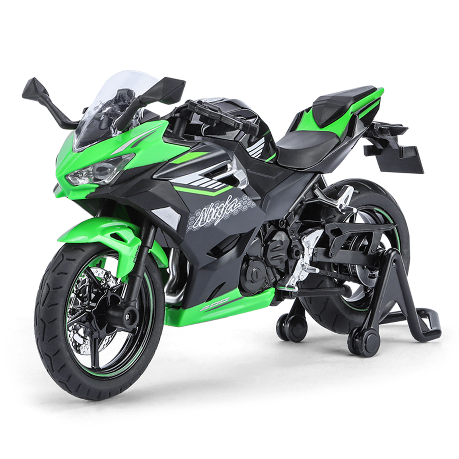 Modelo de motocicleta de aleación 1:12, motocicleta Chuanqi, simulación de amortiguador, dirección, coche de juguete para niños, caja ciega transfronteriza, dropshipping