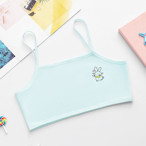Girls' pure cotton development period children's underwear female students' camisole junior high school students 8-16 years old girls tube top