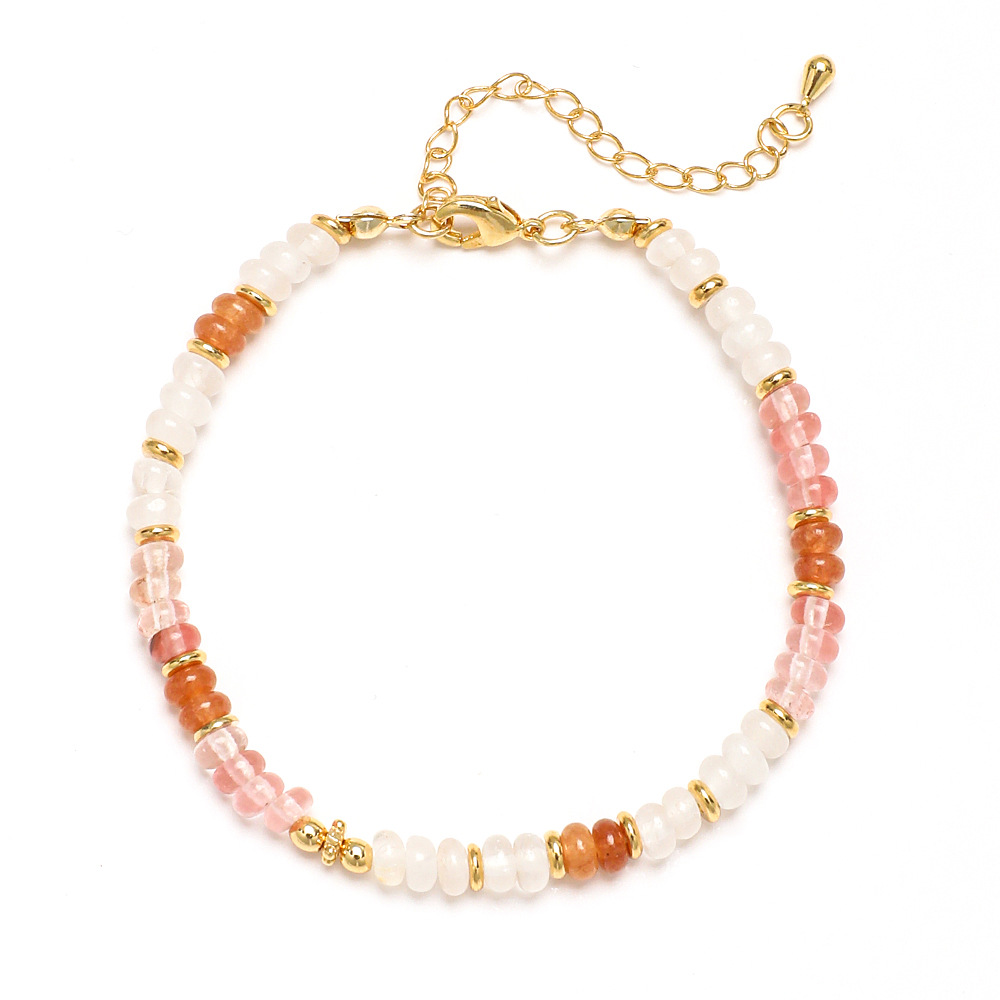 Bracelets Classification Vintage Style Color Block Stainless Steel Natural Stone Bracelets In Bulk