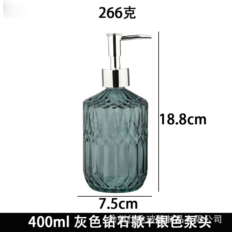 Dispensador de Loción y Jabón Líquido de Vidrio Esmerilado para Hotel y Hogar image 37
