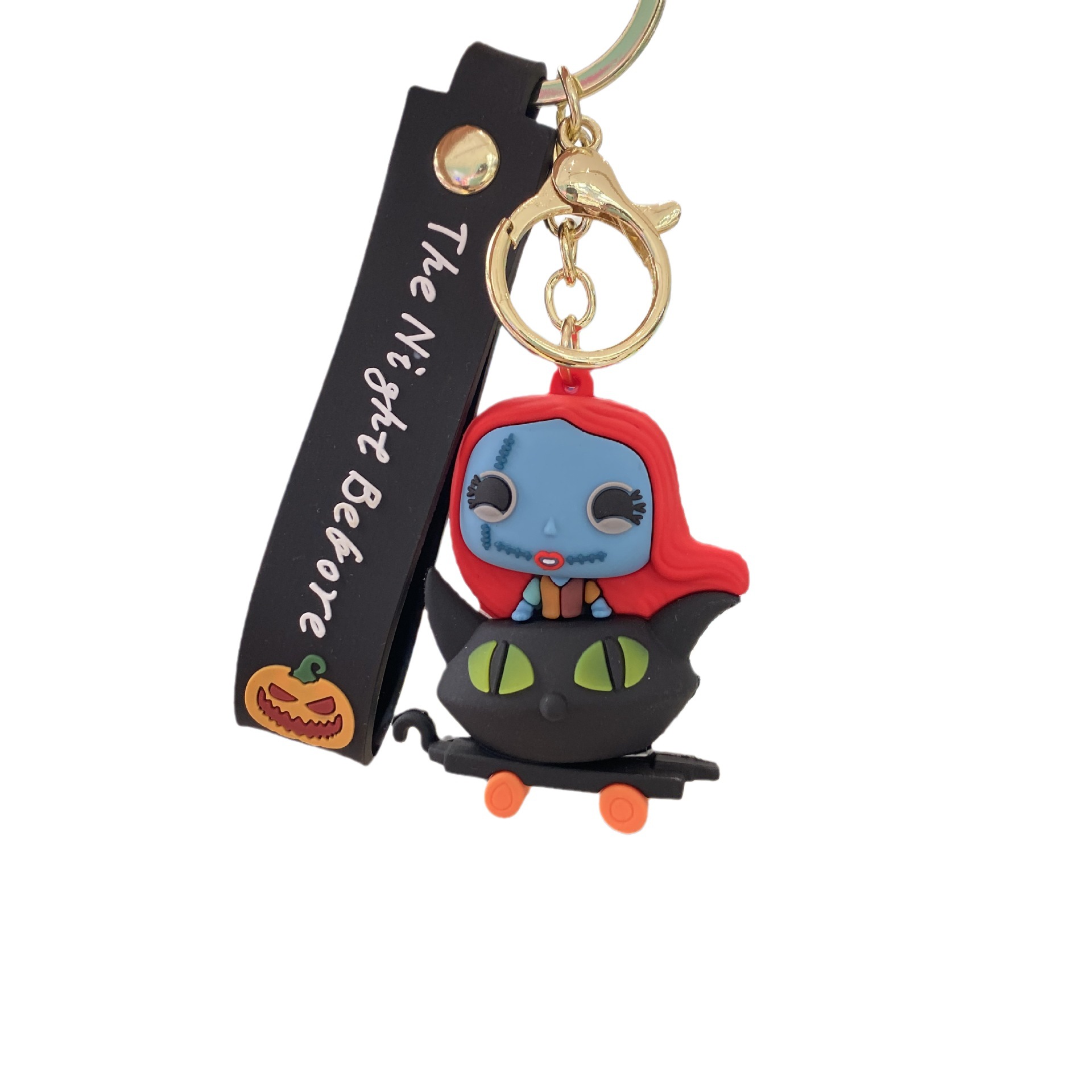 Nueva historieta Navidad noche horror llavero muñeca colgante bolsa coche llavero accesorios pequeño regalo al por mayor