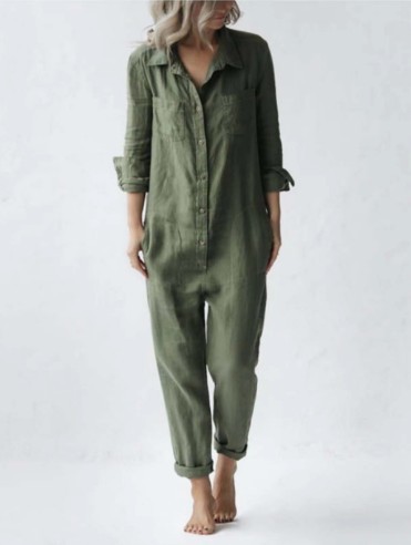 Women's Street Casual Solid Color Full Length Patchwork Jumpsuits display picture 2