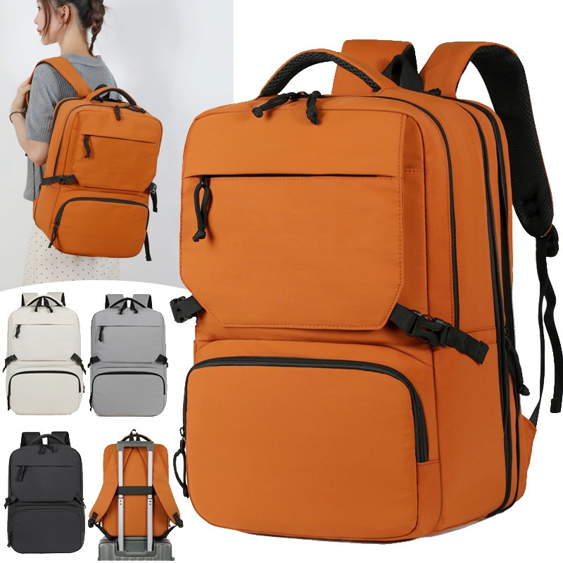 New stylish backpack for men and women, large capacity waterproof computer backpack, simple commuter bag, casual travel school bag