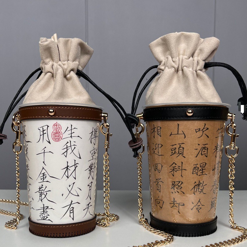 Handmade Bag Material Package DIY Bag Paper Bag Transformation Hand-Painted Transparent Bag Gift for Girlfriend Cross-Border Delivery